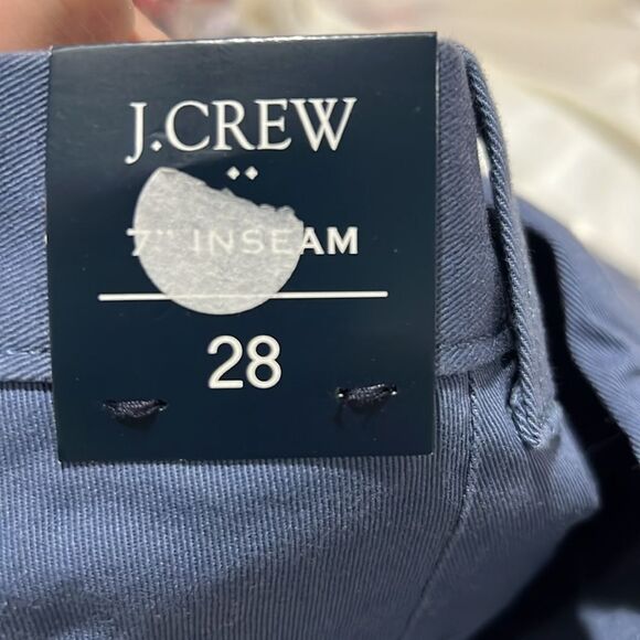 j. Crew Factory lo923 Blue 7" Flex Chino Short For Men NWT size 32 - Picture 7 of 10